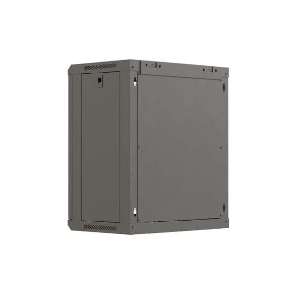 Lanberg 19" Wandkast 12U 540x350mm Glazen Deur Grijs (WF03-5312-10S)