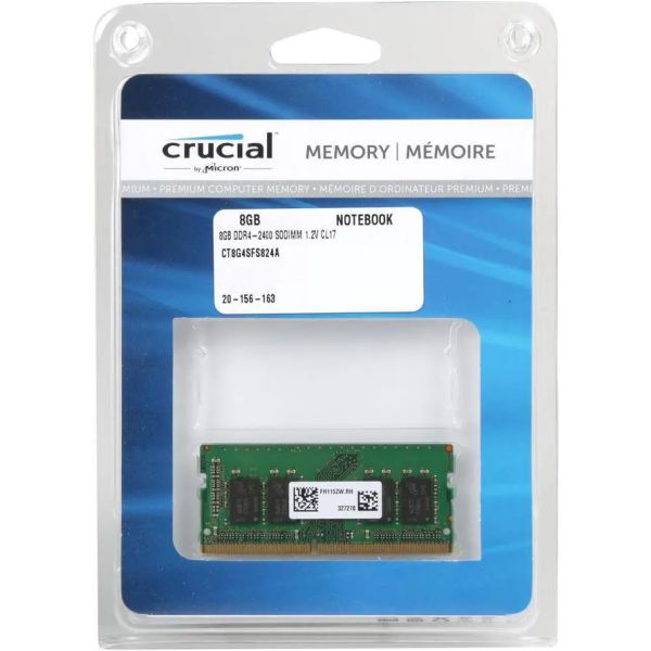 Crucial (Micron) 8GB DDR4 2400MHz SODIMM Geheugenmodule (CT8G4SFS824A)