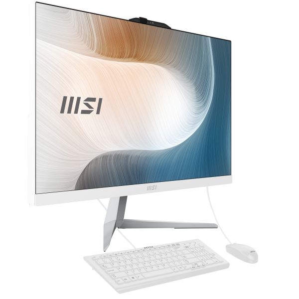 MSI Modern AM242 1M-1220EU Intel Core 5 120U 60,5 cm (23.8") 1920 x 1080 Pixels Alles-in-één-pc 8 GB DDR5-SDRAM 512 GB SSD Windows 11 Pro Wi-Fi 6E (802.11ax) Wit (MODERN AM242 1M-1220EU) MSI Modern AM242 1M-1220EU Intel Core 5 120U 60,5 cm (23.8") 1920 x 1080 Pixels Alles-in-één-pc 8 GB DDR5-SDRAM 512 GB SSD Windows 11 Pro Wi-Fi 6E (802.11ax) Wit (MODERN AM242 1M-1220EU)