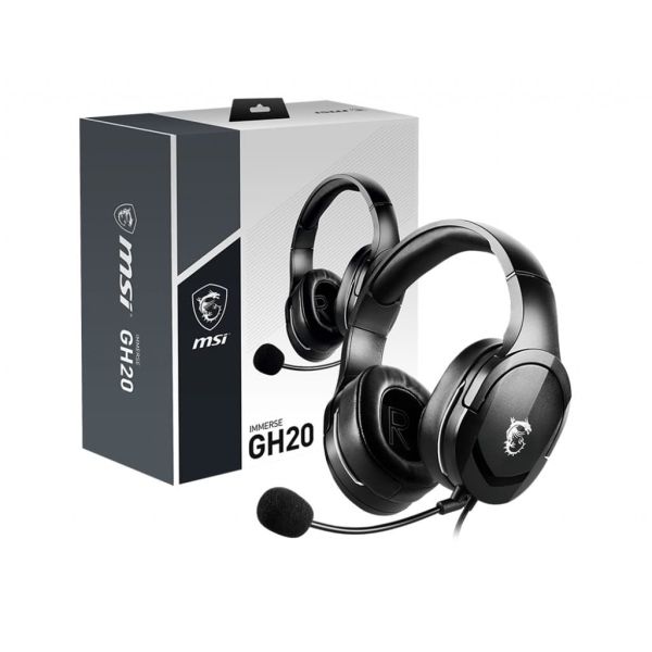 MSI Immerse GH20 Headset Bedraad Hoofdband Gamen Zwart (S37-2101030-SV1)