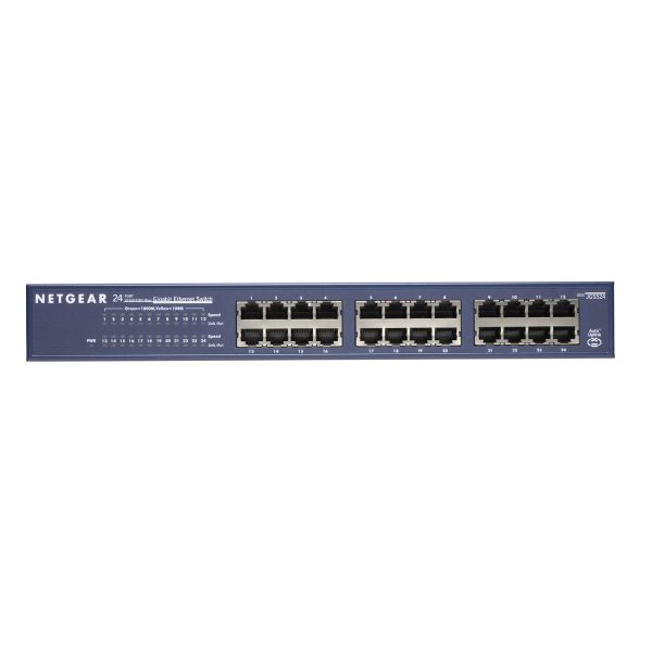 NETGEAR ProSAFE Unmanaged Switch - JGS524 - 24 Gigabit Ethernet poorten 10/100/1000 Mbps (JGS524-200EUS)