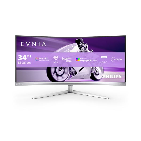 Philips 34M2C7600MV/00 computer monitor 86,4 cm (34") 3440 x 1440 Pixels Wide Quad HD LCD Wit (34M2C7600MV/00) Philips 34M2C7600MV/00 computer monitor 86,4 cm (34") 3440 x 1440 Pixels Wide Quad HD LCD Wit (34M2C7600MV/00)