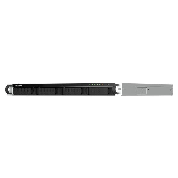 QNAP TS-464U-RP NAS Rack (1U) Intel® Celeron® N5095 4 GB DDR4 0 TB QNAP Turbo System Aluminium, Zwart (TS-464U-RP-4G) QNAP TS-464U-RP NAS Rack (1U) Intel® Celeron® N5095 4 GB DDR4 0 TB QNAP Turbo System Aluminium, Zwart (TS-464U-RP-4G)