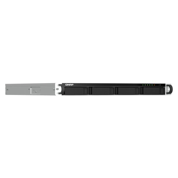 QNAP TS-464U-RP NAS Rack (1U) Intel® Celeron® N5095 4 GB DDR4 0 TB QNAP Turbo System Aluminium, Zwart (TS-464U-RP-4G) QNAP TS-464U-RP NAS Rack (1U) Intel® Celeron® N5095 4 GB DDR4 0 TB QNAP Turbo System Aluminium, Zwart (TS-464U-RP-4G)