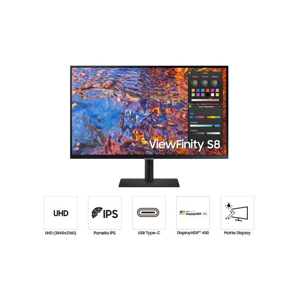 Samsung LS27B800PXU computer monitor 68,6 cm (27") 3840 x 2160 Pixels 4K Ultra HD LCD Zwart (LS27B800PXUXEN) Samsung LS27B800PXU computer monitor 68,6 cm (27") 3840 x 2160 Pixels 4K Ultra HD LCD Zwart (LS27B800PXUXEN)