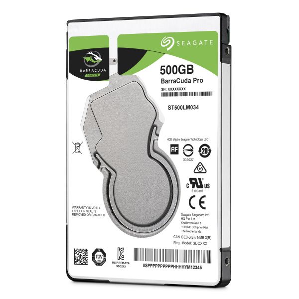 Seagate Barracuda Pro interne harde schijf 500 GB 7200 RPM 128 MB 2.5" SATA III (ST500LM034) Seagate Barracuda Pro interne harde schijf 500 GB 7200 RPM 128 MB 2.5" SATA III (ST500LM034)