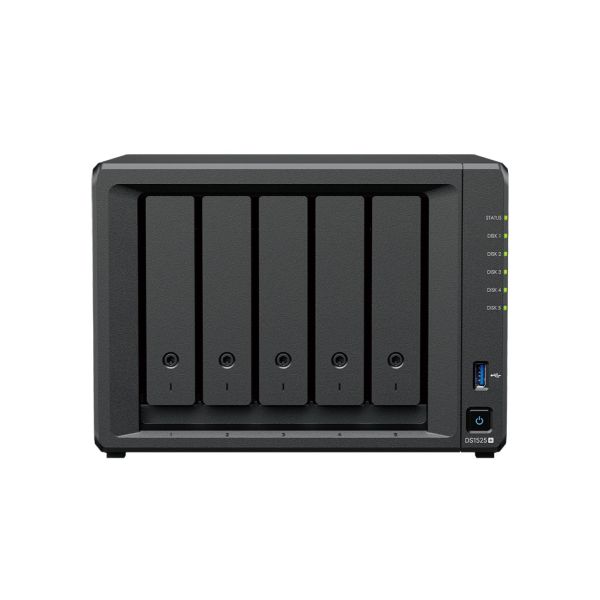 Synology DiskStation DS1525+ 5-Bay NAS met 2x 8TB (DS1525+HAT3320-8T)