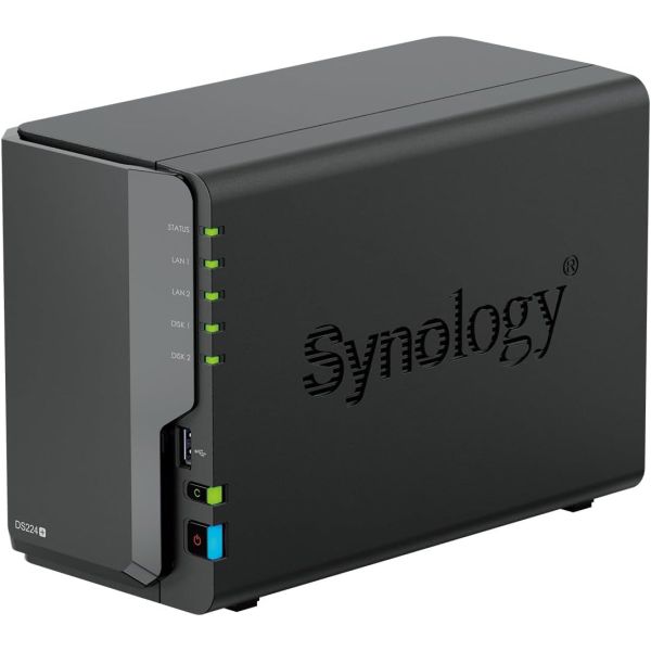 Synology DiskStation DS224+ 2 Einschübe NAS-Server Leergehäuse + 2x WD Red WD40EFZZ SATA 3.5 HDD 4 TB Festplatte (DS224+ & WD40EFZZ)