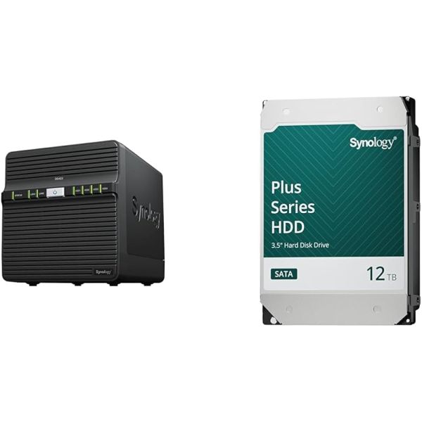 Synology DiskStation DS423 4-Bay NAS met 4x 12TB HDD (48TB) (DS423 & HAT3310-12T)