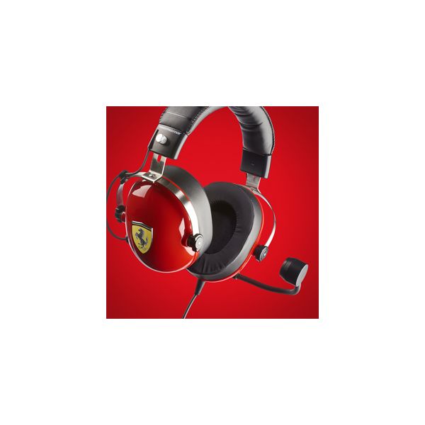 Thrustmaster New! T.Racing Scuderia Ferrari Edition Headset Bedraad Hoofdband Gamen Zwart, Rood (4060105)
