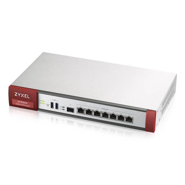 Zyxel ATP500 firewall (hardware) Desktop 2,6 Gbit/s (ATP500-EU0102F) Zyxel ATP500 firewall (hardware) Desktop 2,6 Gbit/s (ATP500-EU0102F)