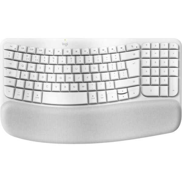 Logitech WAVE KEYS FOR MAC Wave Keys wireless ergonomic keyboard - OFFWHITE - UK - INTNL-973 (920-012408)