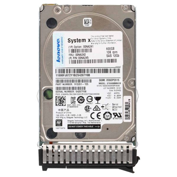 LENOVO HDD 600GB 10K 12GBPS SAS 2.5 (00NA241)