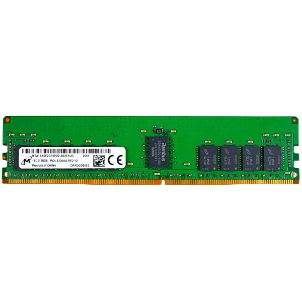 Micron RAM DDR4 REG 16GB/PC3200/ECC/Micron(GBT/2Rx8)Pull/Ref. (MT18ASF2G72PDZ-3G2J3UI) (MT18ASF2G72PDZ-3G2J3UI)