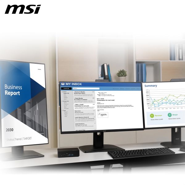 MSI Cubi NUC TWG N250 BB USFF Zwart Intel SoC BGA 1264 3,8 GHz (936-B21211-002) MSI Cubi NUC TWG N250 BB USFF Zwart Intel SoC BGA 1264 3,8 GHz (936-B21211-002)