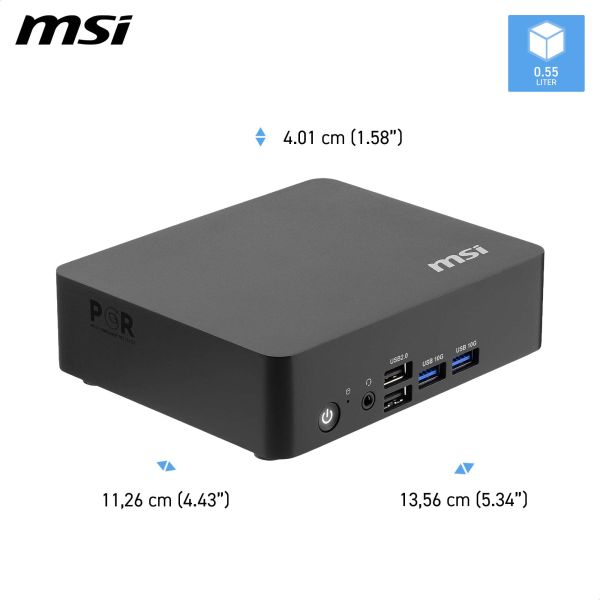 MSI Cubi NUC TWG S-006BEU USFF Zwart N150 Intel SoC BGA 1264 3,6 GHz (936-B21221-006) MSI Cubi NUC TWG S-006BEU USFF Zwart N150 Intel SoC BGA 1264 3,6 GHz (936-B21221-006)