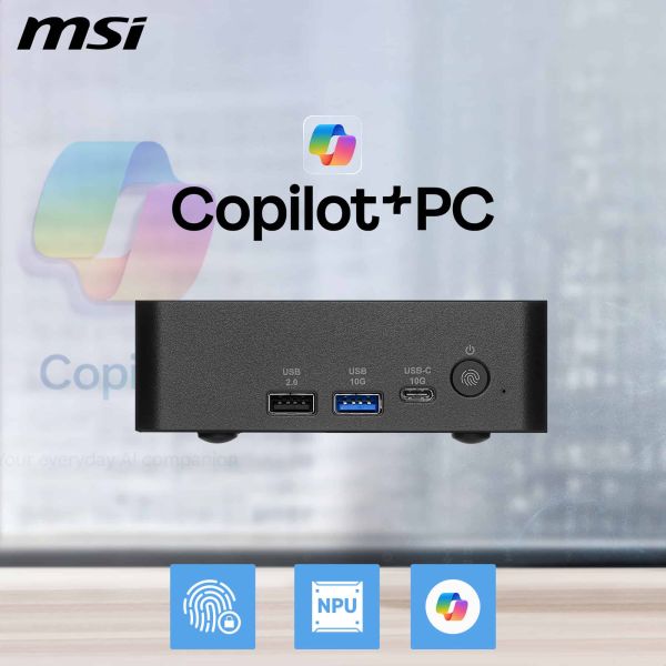 MSI Cubi NUC AI+ 3MG-003EU Copilot+ PC Intel Core Ultra 7 355 16 GB DDR5-SDRAM 1 TB SSD Windows 11 Pro Mini PC Zwart (9S6-B21111-003) MSI Cubi NUC AI+ 3MG-003EU Copilot+ PC Intel Core Ultra 7 355 16 GB DDR5-SDRAM 1 TB SSD Windows 11 Pro Mini PC Zwart (9S6-B21111-003)