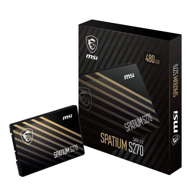 MSI Spatium S270 SATA 2.5 480GB 2.5" SATA III 3D NAND (SPATIUM S270 SATA 2.5 480GB)