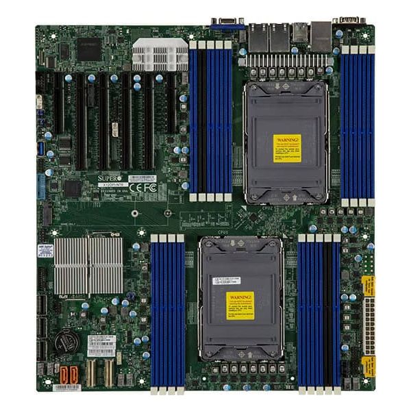 Super Micro SUPERMICRO X12DPI-N6 - Motherboard - Erweitertes ATX - LGA4189-Sockel - 2 Unterstützte CPUs - C621A Chipsatz - USB 3 (MBD-X12DPI-N6-B)