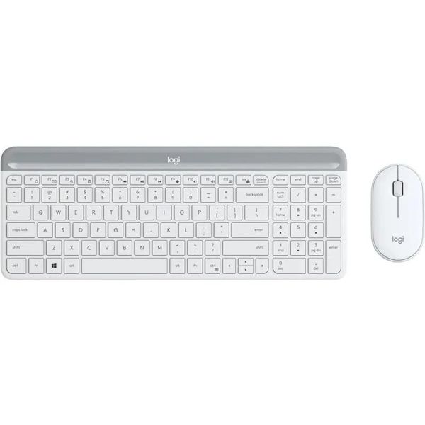 Logitech MK470 Slim Combo Draadloos Toetsenbord en Muis - Offwhite (920-009197)