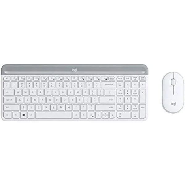 Logitech MK470 Slim Combo Draadloos Toetsenbord en Muis - Offwhite (920-009199)