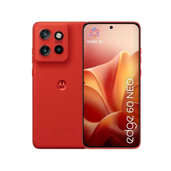 Motorola edge 60 Neo 16,1 cm (6.36") Dual SIM Android 15 5G USB Type-C 12 GB 256 GB 5000 mAh Rood (PBA80004SE)