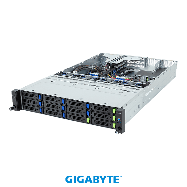 Gigabyte R263-Z34-AAH1 Server Barebone 400W zonder (6NR263Z34DR000ACH1)