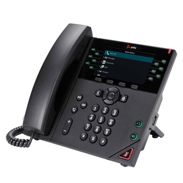 HP Poly VVX 450 12-lijns IP-telefoon met PoE-ondersteuning (2200-48840-025)