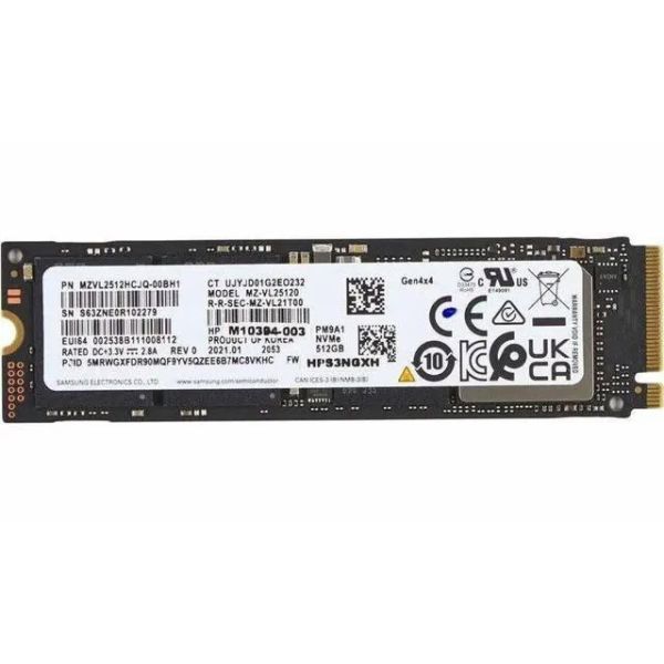 HP SSD 512GB M.2 2280 PCIe NVMe Value (L20385-001N)