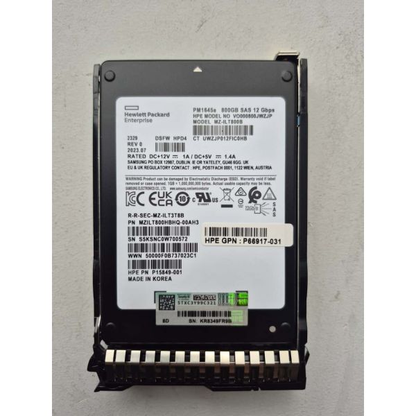 HP SV3000 800GB 12G SAS SSD 2.5" (N9X85A)
