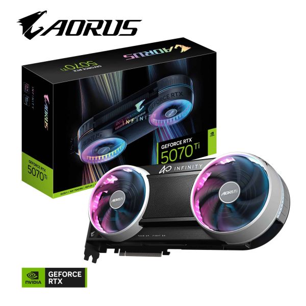 GIGABYTE AORUS GeForce RTX 5070 Ti INFINITY 16G NVIDIA 16 GB GDDR7 (GV-N507TAORUS IF-16GD) GIGABYTE AORUS GeForce RTX 5070 Ti INFINITY 16G NVIDIA 16 GB GDDR7 (GV-N507TAORUS IF-16GD)
