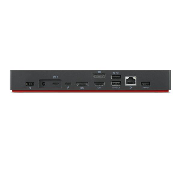 Lenovo 40B00300EU laptop dock & poortreplicator Bedraad Thunderbolt 4 Zwart, Rood (40B00300EU-R4)