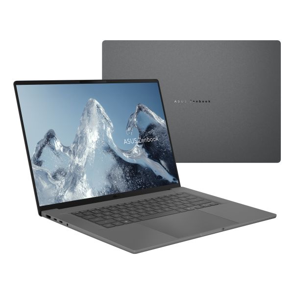 ASUS Zenbook A16 UX3607QA-SH134W Copilot+ PC Snapdragon X1-26-100 Laptop 40,6 cm (16") WUXGA 16 GB LPDDR5x-SDRAM 512 GB SSD Wi-Fi 6E (802.11ax) Windows 11 Home Grijs QWERTY Nederlands (90NB18L5-M00680)