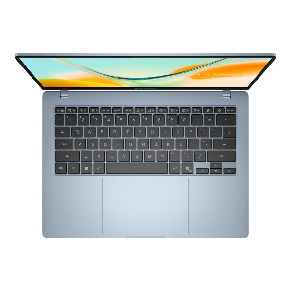 ASUS Vivobook S14 S5408QA-TM341W Copilot+ PC Snapdragon X1-26-101 Laptop 35,6 cm (14") WUXGA 8 GB LPDDR5x-SDRAM 256 GB SSD Wi-Fi 6E (802.11ax) Windows 11 Home Blauw QWERTY Nederlands (90NB19B1-M00ST0)