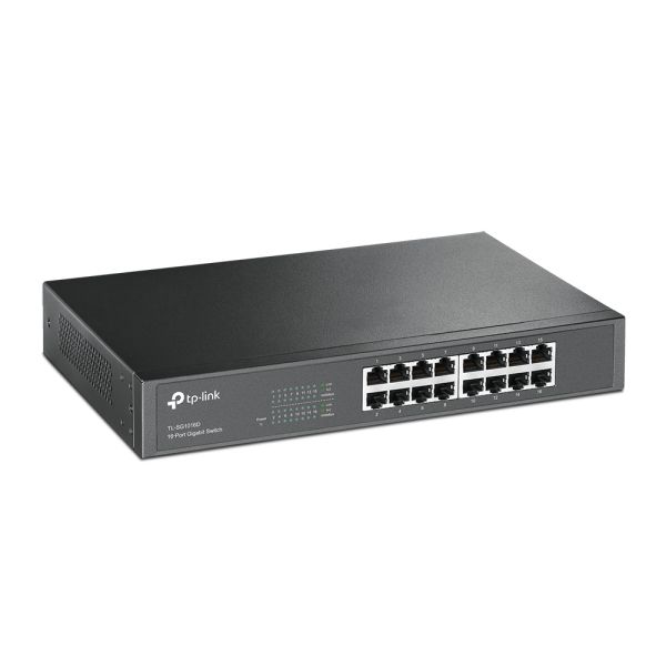 TP-Link TL-SG1016D(UN) netwerk-switch Unmanaged L2 Gigabit Ethernet (10/100/1000) Zwart (TL-SG1016D(UN)) TP-Link TL-SG1016D(UN) netwerk-switch Unmanaged L2 Gigabit Ethernet (10/100/1000) Zwart (TL-SG1016D(UN))