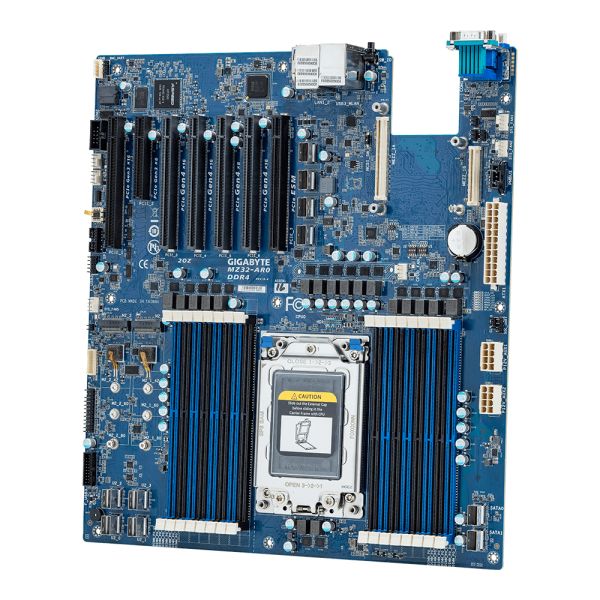 GIGABYTE MZ32-AR0 moederbord Systeem op een chip (SOC) Socket SP3 Verlengd ATX (9MZ32AR0NR-00-10A) GIGABYTE MZ32-AR0 moederbord Systeem op een chip (SOC) Socket SP3 Verlengd ATX (9MZ32AR0NR-00-10A)