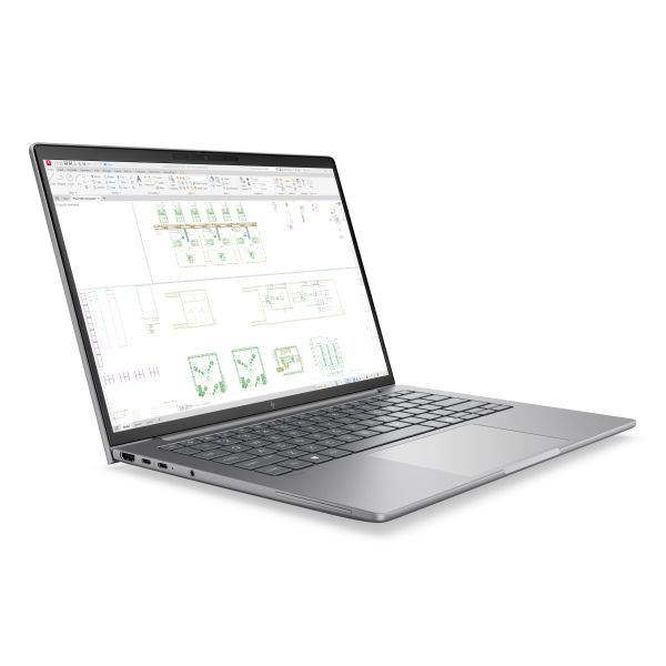HP ZBook 8 G2i Copilot+ PC Intel Core Ultra 7 356H Mobiel werkstation 35,6 cm (14") WUXGA 32 GB DDR5-SDRAM 1 TB SSD NVIDIA RTX PRO 500 Blackwell Wi-Fi 7 (802.11be) Windows 11 Pro AI Workstation, AI PC Zilver (DH1H3ET#ABH)