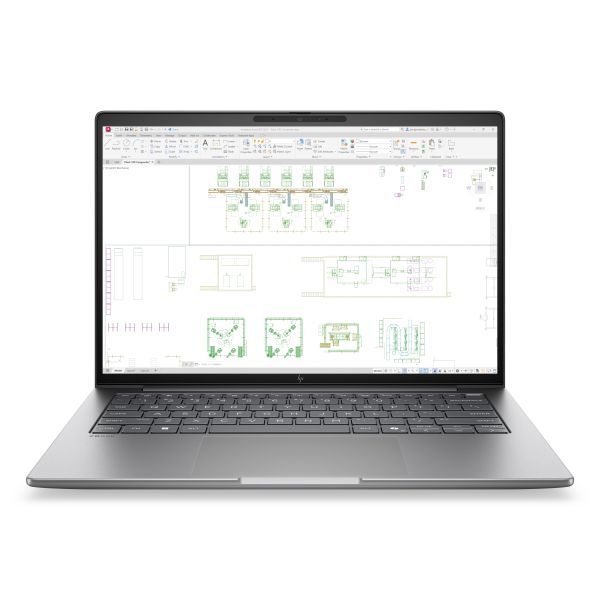 HP ZBook 8 G2i Copilot+ PC Intel Core Ultra 7 356H Mobiel werkstation 35,6 cm (14") WUXGA 32 GB DDR5-SDRAM 1 TB SSD NVIDIA RTX PRO 500 Blackwell Wi-Fi 7 (802.11be) Windows 11 Pro AI Workstation, AI PC Zilver (DH1H3ET#ABH)