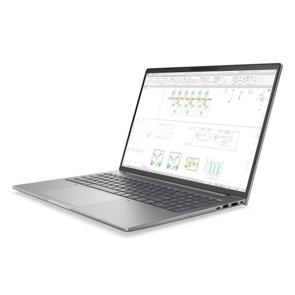 HP ZBook 8 G2i 16 Copilot+ PC Intel Core Ultra 7 356H Mobiel werkstation 40,6 cm (16") WUXGA 32 GB DDR5-SDRAM 1 TB SSD NVIDIA RTX PRO 500 Blackwell Wi-Fi 7 (802.11be) Windows 11 Pro AI Workstation, AI PC Zilver (DH1J1ET#ABH)
