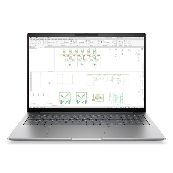 HP ZBook 8 G2i 16 Copilot+ PC Intel Core Ultra 7 356H Mobiel werkstation 40,6 cm (16") WUXGA 32 GB DDR5-SDRAM 1 TB SSD NVIDIA RTX PRO 500 Blackwell Wi-Fi 7 (802.11be) Windows 11 Pro AI Workstation, AI PC Zilver (DH1J1ET#ABH)