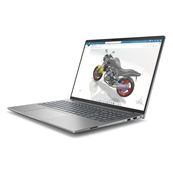 HP Zbook X G2i 16 Copilot+ PC Intel Core Ultra 7 356H Mobiel werkstation 40,6 cm (16") WUXGA 32 GB DDR5-SDRAM 512 GB SSD NVIDIA RTX PRO 500 Blackwell Wi-Fi 7 (802.11be) Windows 11 Pro AI Workstation, AI PC Zilver (DH1L2ET#ABH)