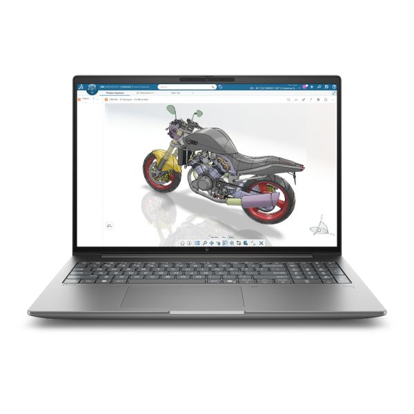 HP Zbook X G2i 16 Copilot+ PC Intel Core Ultra 7 356H Mobiel werkstation 40,6 cm (16") WUXGA 32 GB DDR5-SDRAM 512 GB SSD NVIDIA RTX PRO 500 Blackwell Wi-Fi 7 (802.11be) Windows 11 Pro AI Workstation, AI PC Zilver (DH1L2ET#ABH)