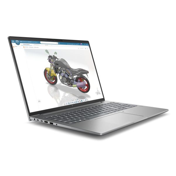 HP Zbook X G2i 16 Copilot+ PC Intel Core Ultra 7 356H Mobiel werkstation 40,6 cm (16") WUXGA 32 GB DDR5-SDRAM 512 GB SSD NVIDIA RTX PRO 500 Blackwell Wi-Fi 7 (802.11be) Windows 11 Pro AI Workstation, AI PC Zilver (DH1L2ET#ABH)