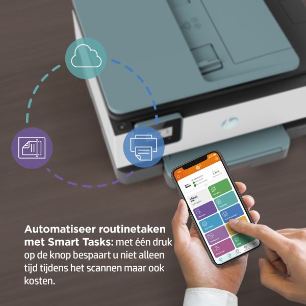 HP OfficeJet 8015e Draadloos All-in-One Kleur Printer, Instant Ink; Dubbelzijdig printen (228F9B#629)