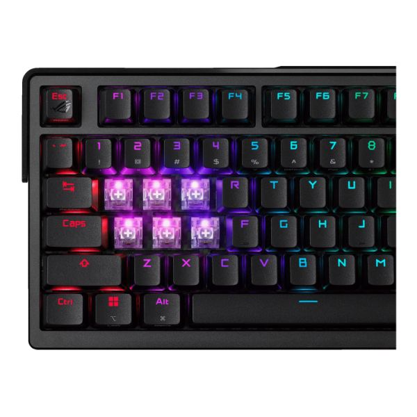 ASUS ROG Azoth Extreme toetsenbord Gamen USB + RF Wireless + Bluetooth QWERTY Engels Zwart (90MP03MA-BKUA01)