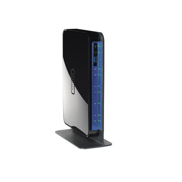 NETGEAR DGND3800B draadloze router Gigabit Ethernet Dual-band (2.4 GHz / 5 GHz) Zwart, Blauw
