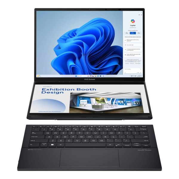 ASUS Zenbook Duo UX8406CA-QL442W Intel Core Ultra 7 255H Hybride (2-in-1) 35,6 cm (14") Touchscreen WUXGA 16 GB LPDDR5x-SDRAM 512 GB SSD Wi-Fi 7 (802.11be) Windows 11 Home Grijs QWERTY Nederlands (90NB14X1-M00TJ0) ASUS Zenbook Duo UX8406CA-QL442W Intel Core Ultra 7 255H Hybride (2-in-1) 35,6 cm (14") Touchscreen WUXGA 16 GB LPDDR5x-SDRAM 512 GB SSD Wi-Fi 7 (802.11be) Windows 11 Home Grijs QWERTY Nederlands