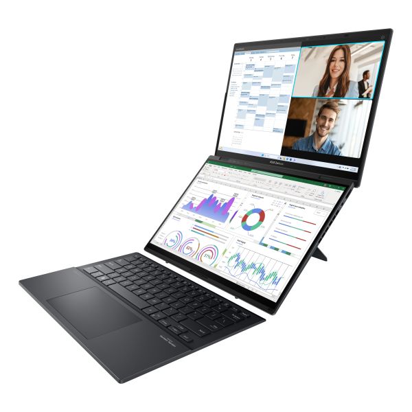 ASUS Zenbook Duo UX8406CA-QL442W Intel Core Ultra 7 255H Hybride (2-in-1) 35,6 cm (14") Touchscreen WUXGA 16 GB LPDDR5x-SDRAM 512 GB SSD Wi-Fi 7 (802.11be) Windows 11 Home Grijs QWERTY Nederlands (90NB14X1-M00TJ0) ASUS Zenbook Duo UX8406CA-QL442W Intel Core Ultra 7 255H Hybride (2-in-1) 35,6 cm (14") Touchscreen WUXGA 16 GB LPDDR5x-SDRAM 512 GB SSD Wi-Fi 7 (802.11be) Windows 11 Home Grijs QWERTY Nederlands