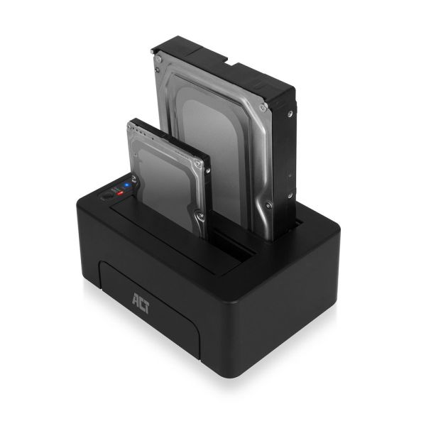 ACT AC1504 basisstation voor opslagstations USB 3.2 Gen 1 (3.1 Gen 1) Type-B Zwart (AC1504)