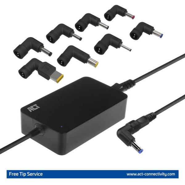 ACT AC2055 netvoeding & inverter Binnen 65 W Zwart (AC2055)
